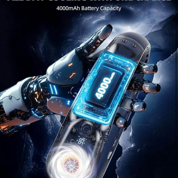 NEW 360° Rechargeable Cooling Bladeless Personal Fan with LED Display, 4000 mAh - Picture 7 of 7